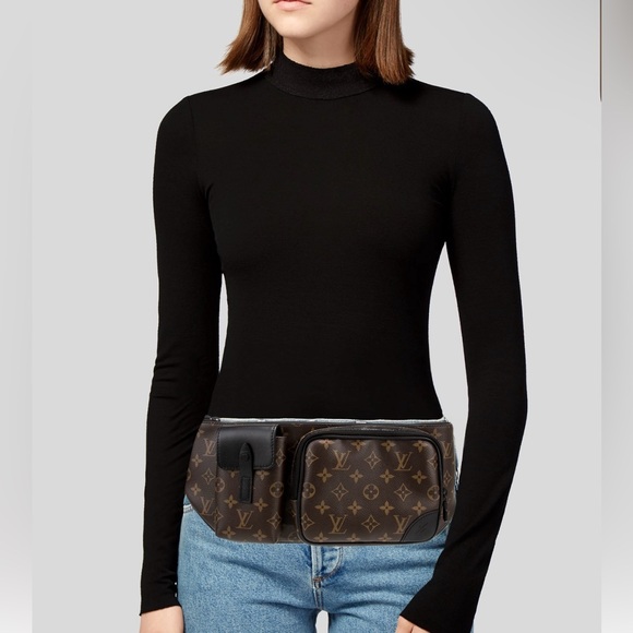 Authentic Louis Vuitton Christopher monogram Macassar bum bag - Picture 2 of 7